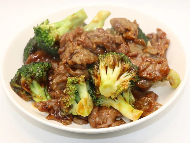 Beef with broccoli in savory sauce at Wah Hing Kitchen, a Chinese Restaurant in South Ozone Park
