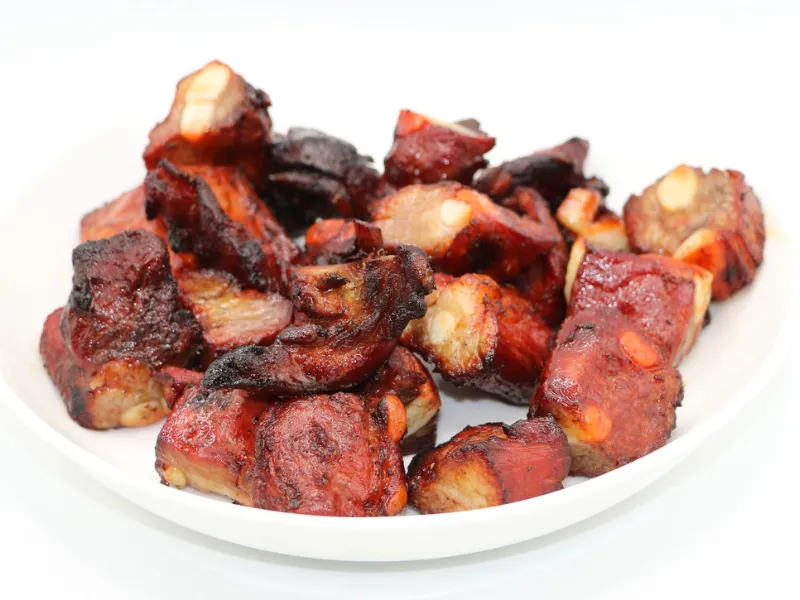 Crispy caramelized pork ribs chunks at Wah Hing Kitchen, a Chinese Restaurant in South Ozone Park